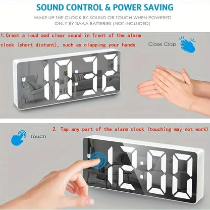 🔥Hot Sale 50% Off🎁Led Mirror Alarm Clock