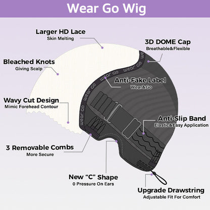 🔥Black Friday Limited-Time Sale🎁Kinky Straight Hair Wear Go Glueless Wigs Lace Pre Cut Lace Closure Wigs