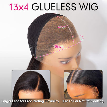 🔥Final 3 Hours: 69%OFF🔥 Glueless Butterfly Layered Wig Loose Wave 13x4 HD Lace Human Hair Wig