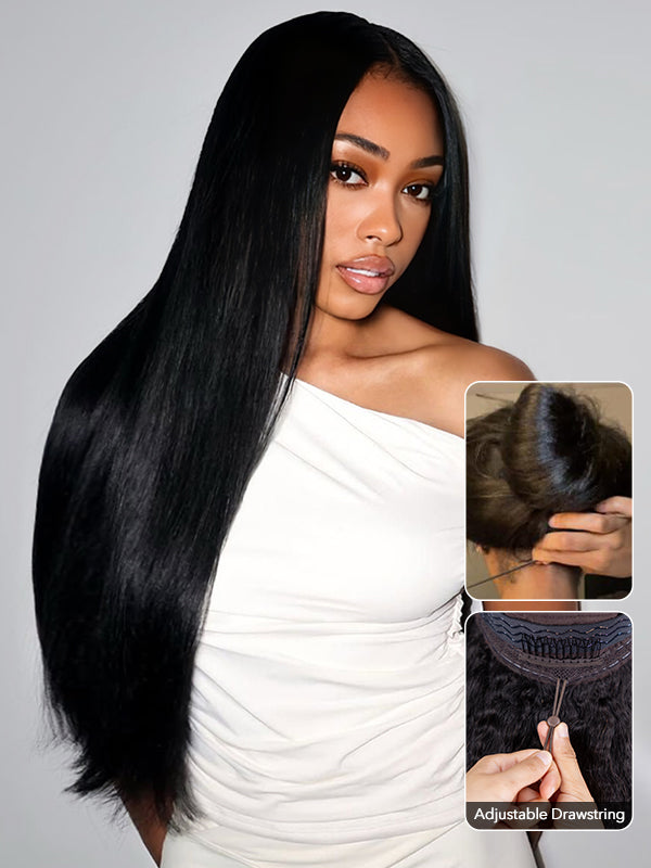 🔥Final 3 Hours: 80%OFF🔥Wavymy Pre-Everything 13x4 & 13x6 Max Lace Frontal Wig Drawstring Wear & Go Wigs Dome Cap Glueless Wigs 180% Density