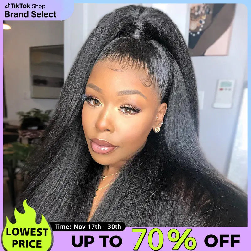 🔥Sale Happening Now:70%OFF Pre-Cut Lace Kinky Straight