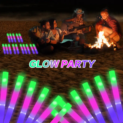 🔥Hot Sale 30% Off🎁50-Pack LED Glow Sticks - Multi-Color  Sticks with 3 Dynamic Modes