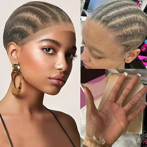 🔥Hot Sale 70% Off🎁Invisible HD Human Hair Wig cap 2Pieces/pack Stretch Elastic Hair Net For Women