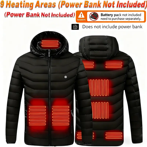 🎁2025-Christmas Hot Sale🎁49% OFF - Heated Jacket Men Women Coats USB SelfHeated Clothing Winter Ski Camping Heated Jacket with Detachable Hood