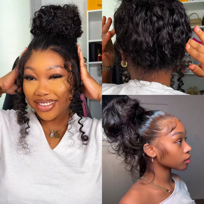 🔥Hot Sale 50% Off🎁Flash Sale Cozy Invisi Strap Snug Fit for 360 Skin Lace Frontal Pre-cut & Pre-bleached Human Hair Wig