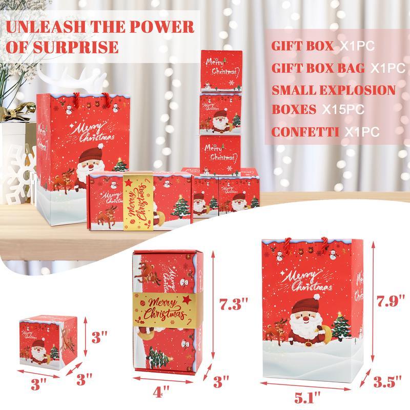🎁2025-Christmas Hot Sale🎁Pop-up Surprise Gift BoxUnique Folding Bouncing Red Envelope Gift Box🎁