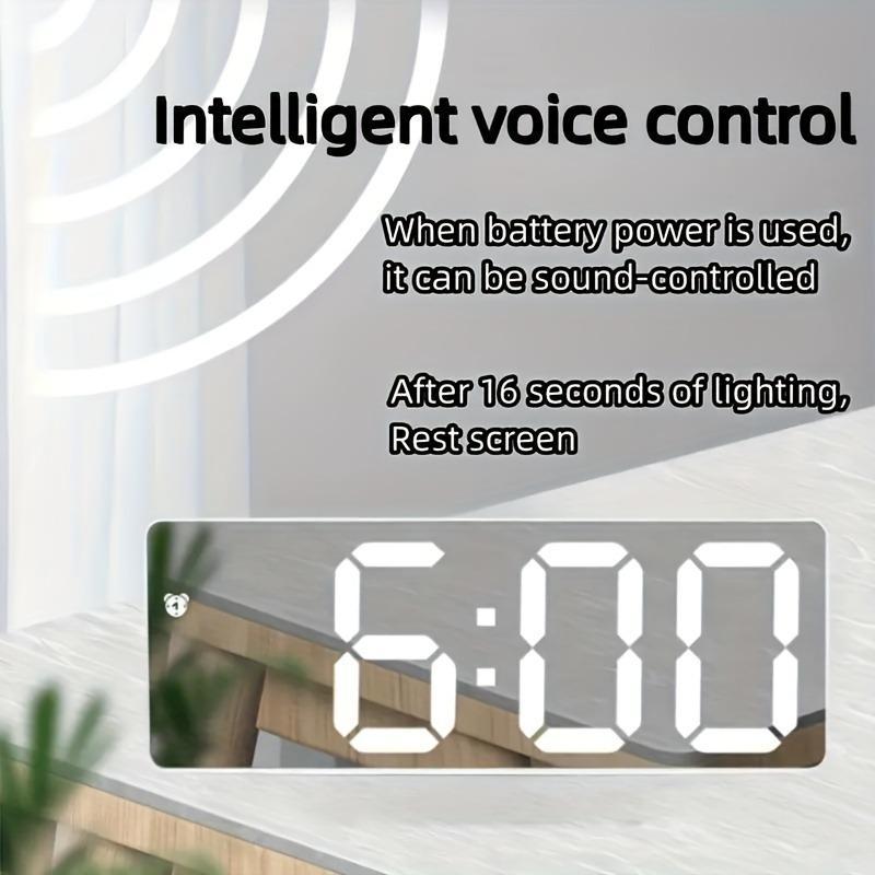 🔥Hot Sale 50% Off🎁Led Mirror Alarm Clock