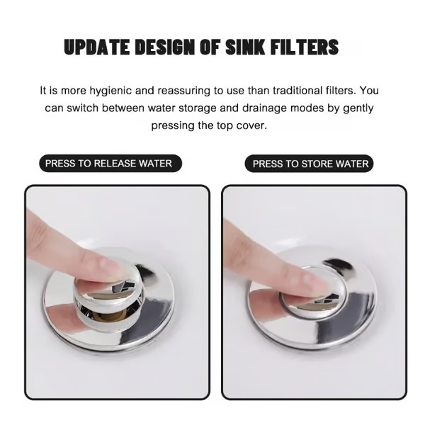 🏆Last Day Promotion 49% OFF🏆Pop Up Sink Drain Strainer--🛀Removes odors and prevents blockages