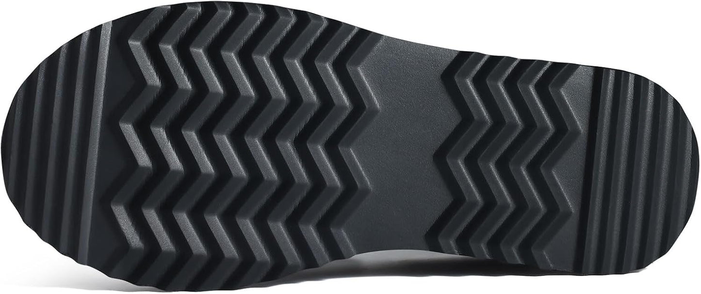 🔥HOT SALE 63% OFF🔥Genuine Suede Platform Slippers for Women Fuzzy Winter Warm Shoes Indoor Outdoor