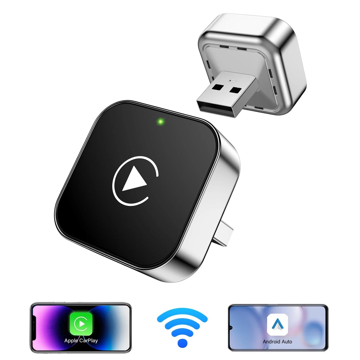 🔥Black Friday 50% off🎁2025 Wireless CarPlay Adapter for iPhone & Android – Fast, No-Lag, Hands-Free