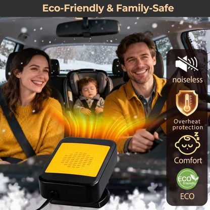 🎁2025-Christmas Hot Sale🎁49% OFF - Portable Car Heater for Vehicle, 12V Car Heater Portable（ Plugs into Cigarette Lighter）, Portable Heater for Car, 360° Rotatable Car Defroster Windshield Heater