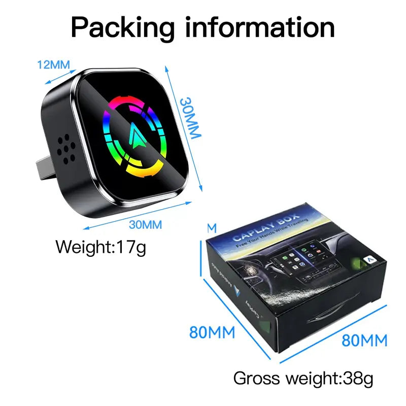 🔥Black Friday 50% off🎁2025 Wireless CarPlay Adapter for iPhone & Android – Fast, No-Lag, Hands-Free