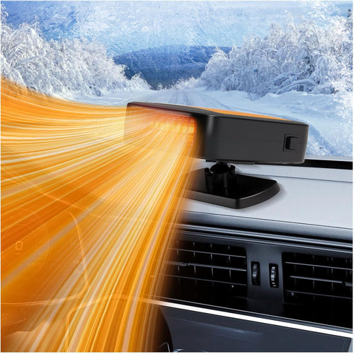🎁2025-Christmas Hot Sale🎁49% OFF - Portable Car Heater for Vehicle, 12V Car Heater Portable（ Plugs into Cigarette Lighter）, Portable Heater for Car, 360° Rotatable Car Defroster Windshield Heater