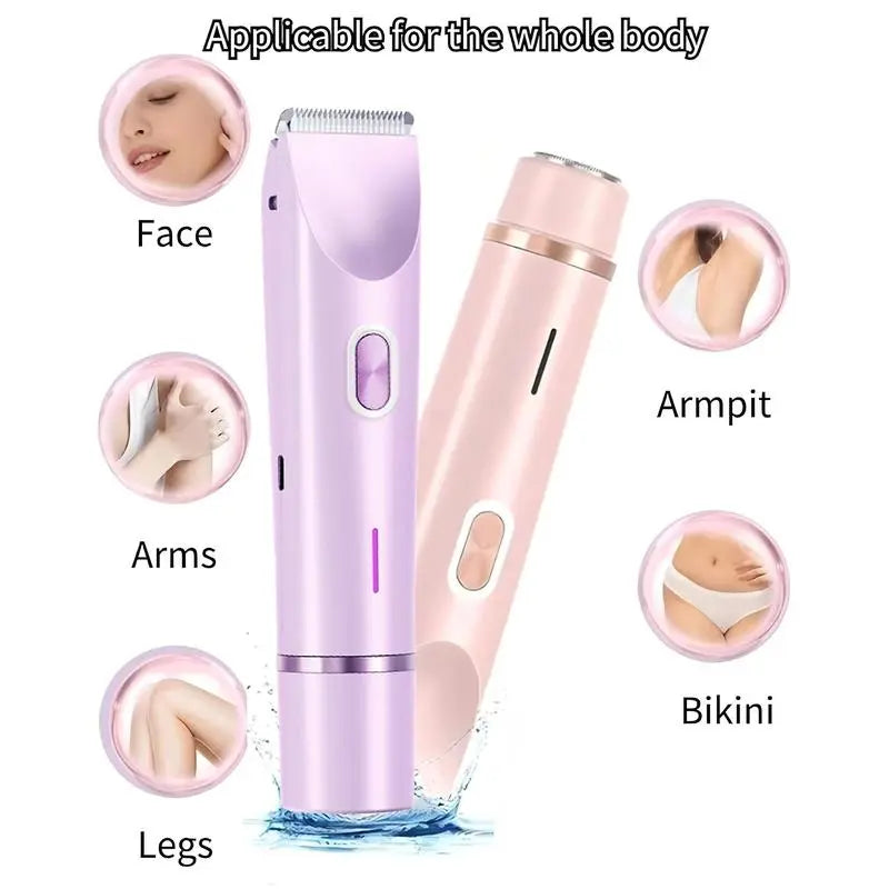 🔥Hot Sale 30% Off🎁Mother'S Day Gift,2 in 1 Electric Hair Removal Tool Trimmer for Women
