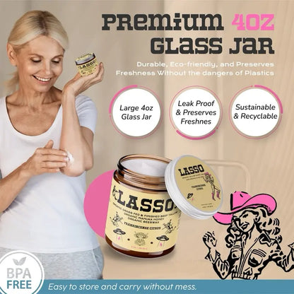 🔥Final 3 Hours – 30% OFF!LASSO Organic Beef Tallow, Manuka Honey & Beeswax Balm 4oz Natural Face & Body Moisturizer Skin Care Frankincense, Lavender, Unscented, Hydrating