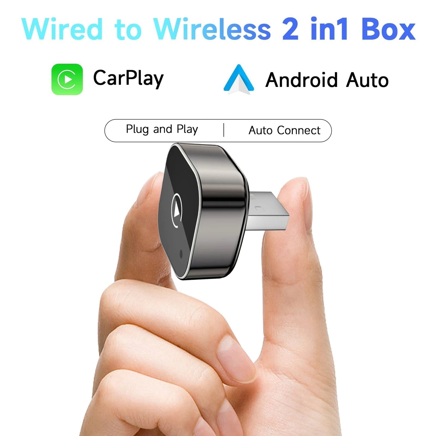 🔥Black Friday 50% off🎁2025 Wireless CarPlay Adapter for iPhone & Android – Fast, No-Lag, Hands-Free