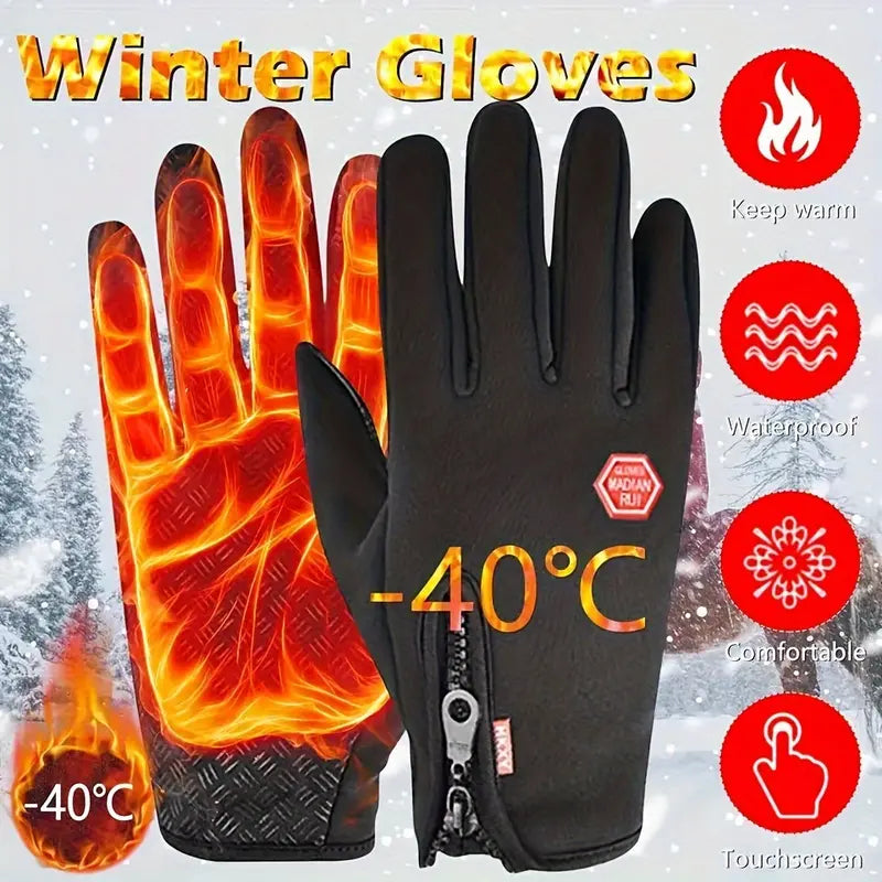 🔥LAST DAY 50% OFF !!🎁Windproof Winter Gloves Touchscreen Gloves Thermal Warm Gloves for Men and Women