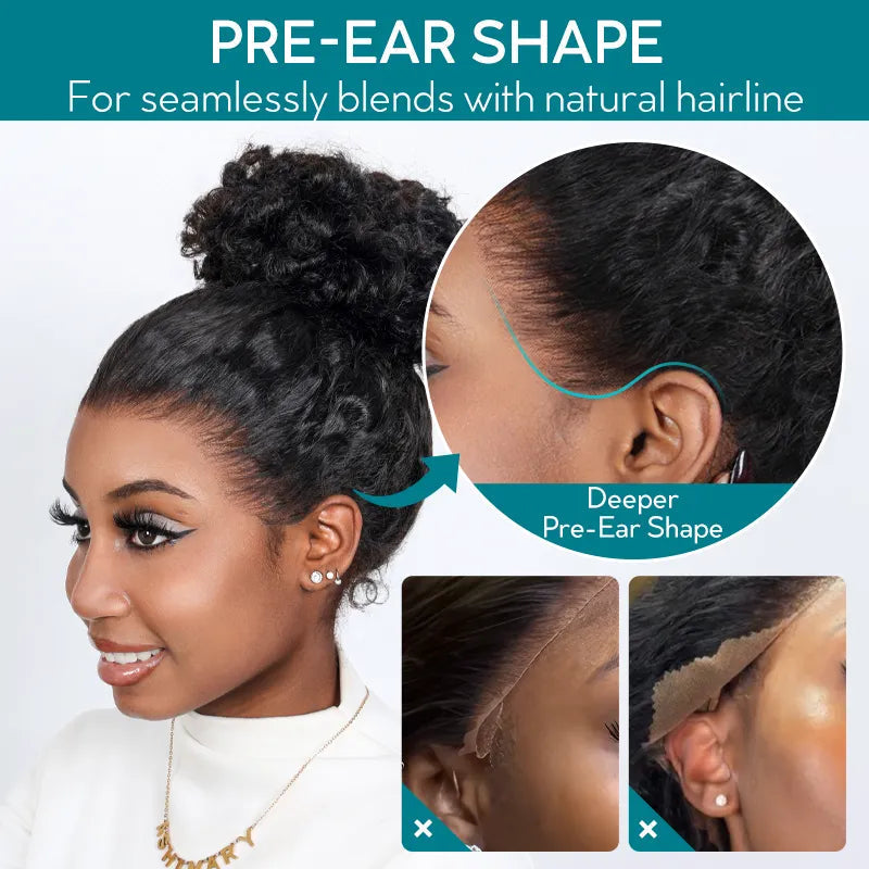 🔥Hot Sale 50% Off🎁Flash Sale Cozy Invisi Strap Snug Fit for 360 Skin Lace Frontal Pre-cut & Pre-bleached Human Hair Wig