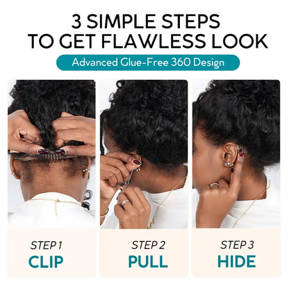 🔥Hot Sale 50% Off🎁Flash Sale Cozy Invisi Strap Snug Fit for 360 Skin Lace Frontal Pre-cut & Pre-bleached Human Hair Wig