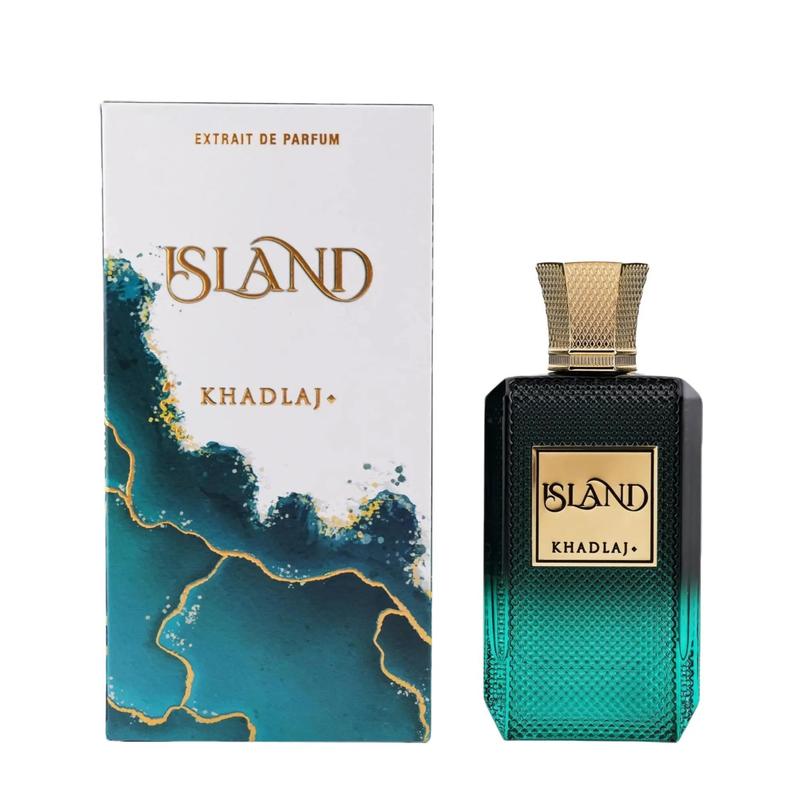 🏆LAST DAY SALE 40% OFF⏰Khadlaj Island for Unisex Extrait de Parfum Spray, 3.4 Ounce