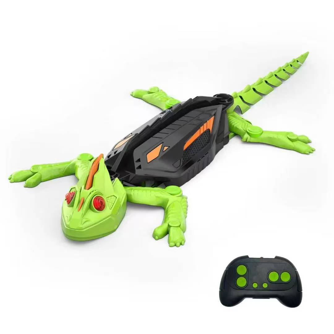 🔥LAST DAY 50% OFF -- 🎁Aniuch Wall Crawler Gecko - LED RC Toy for Indoor Family Fun & Prank Gifts