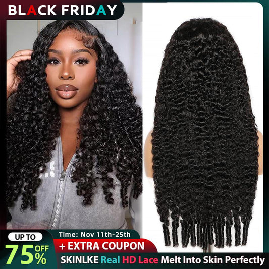 🔥Sale Happening Now:70% off Burmese Curly Glueless Wig Bleached Knots 13x6 HD Lace Front Wear Go Wig With Flexible Fit Drawstring