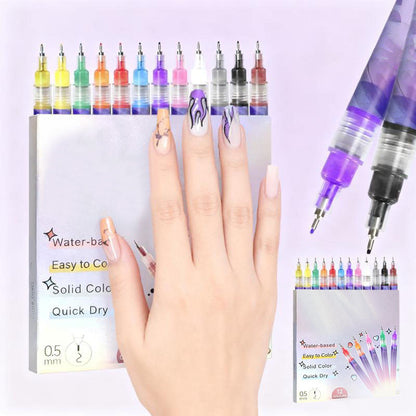 🔥Last Day 60% off🎁12-Color Nail Art Marker Set
