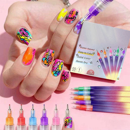 🔥Last Day 60% off🎁12-Color Nail Art Marker Set