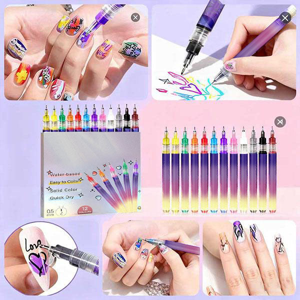 🔥Last Day 60% off🎁12-Color Nail Art Marker Set