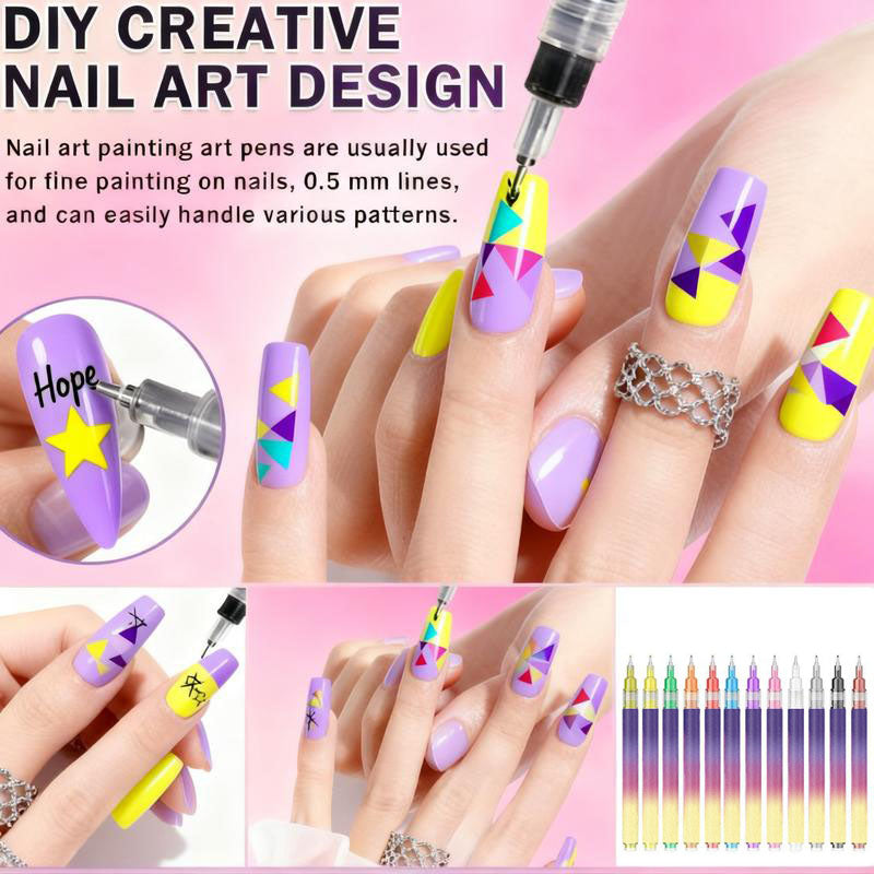 🔥Last Day 60% off🎁12-Color Nail Art Marker Set