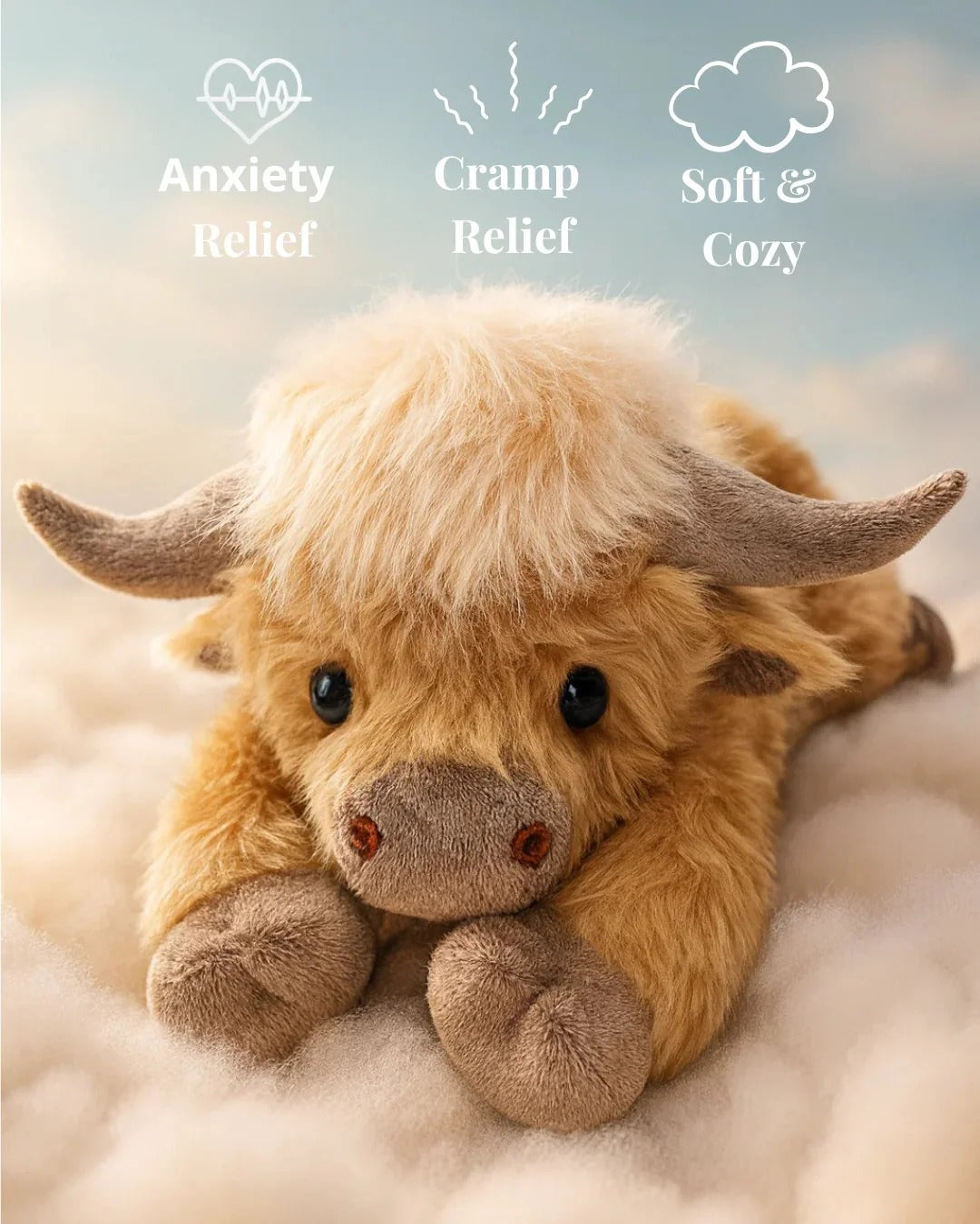 🔥Hot Sale 50% Off🎁Cute Cartoon Highland Cow Stuffed Toy