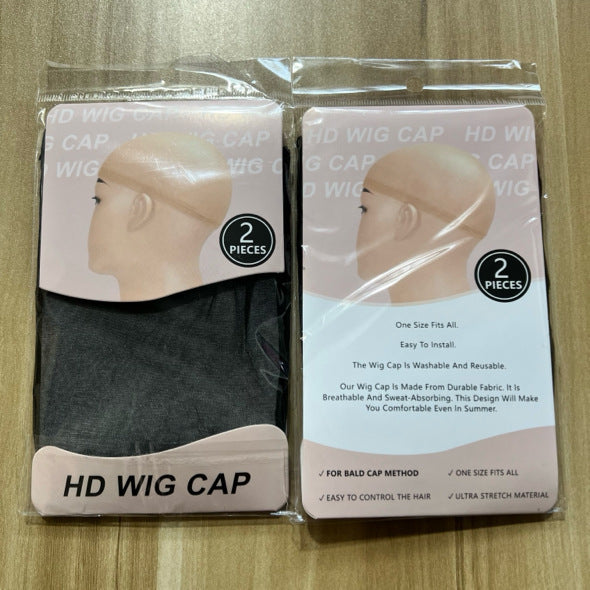 🔥Hot Sale 70% Off🎁Invisible HD Human Hair Wig cap 2Pieces/pack Stretch Elastic Hair Net For Women