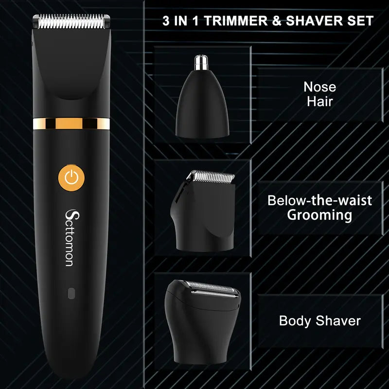 🔥Hot Sale 50% Off🎁3 in 1 Electric Body Hair Trimmer