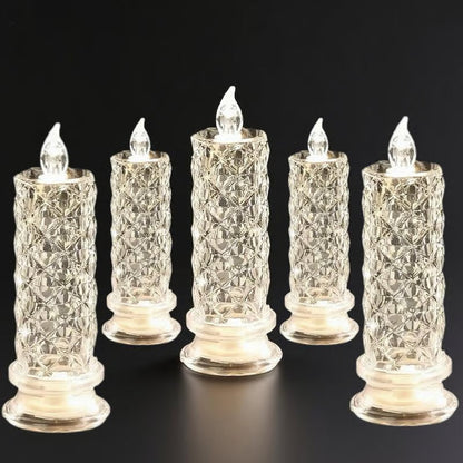 🎁LED Crystal Candle Lights- Romantic Tabletop Night Lights