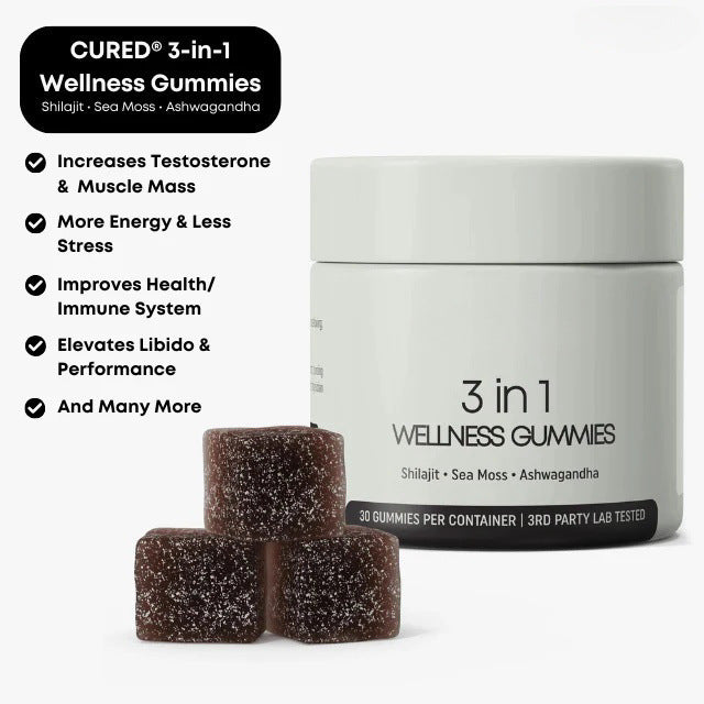 🔥Hot Sale🎁3-in-1 Wellness Gummies for Men – Energy, Testosterone, Libido