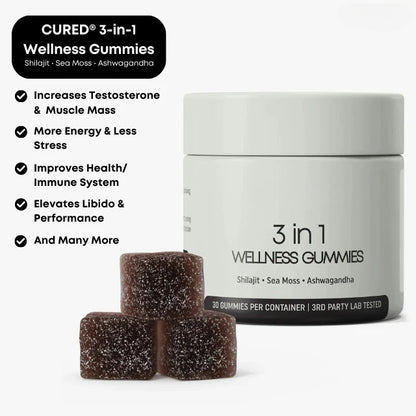 🔥Hot Sale🎁3-in-1 Wellness Gummies for Men – Energy, Testosterone, Libido