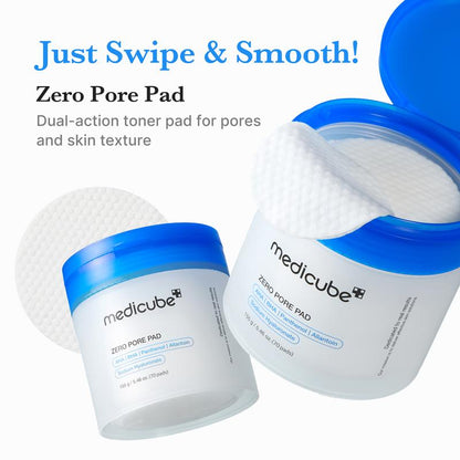 🔥Flash sales 60% OFF !!🎁[medicube] Zero Pore Pads (AHA + BHA) | Korean No.1 Viral Toner Pads