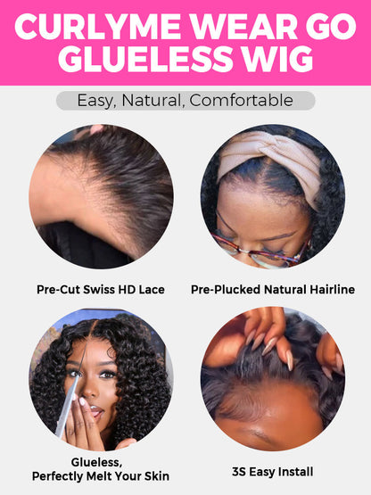🔥Final 3 Hours: 70%OFF🔥Pre-bleached Knots Wear Go Glueless Wig Pre-cut HD Lace Water Wave Human Hair