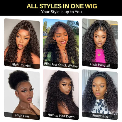 🔥Sale Happening Now:50% off Seamless Burmese Curly Flip Over Wig 3 IN 1 Wear Go Glueless Human Hair Wigs Draw-string Invisible Hairline Beginner Friendly Vacation Hair Wigs