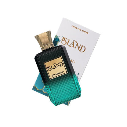🏆LAST DAY SALE 40% OFF⏰Khadlaj Island for Unisex Extrait de Parfum Spray, 3.4 Ounce