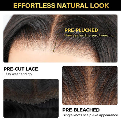 🔥Sale Happening Now:70% off Burmese Curly Glueless Wig Bleached Knots 13x6 HD Lace Front Wear Go Wig With Flexible Fit Drawstring