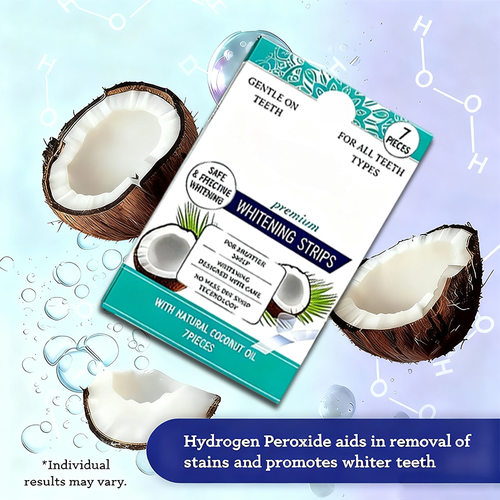 🔥Hot Sale 50% Off🎁2-Weeks Whitening Strips (14 Packets | 2 Strips per Pack) – Enamel-Safe for Sensitive Teeth, Featuring Non-Slip Dry Strip Tech