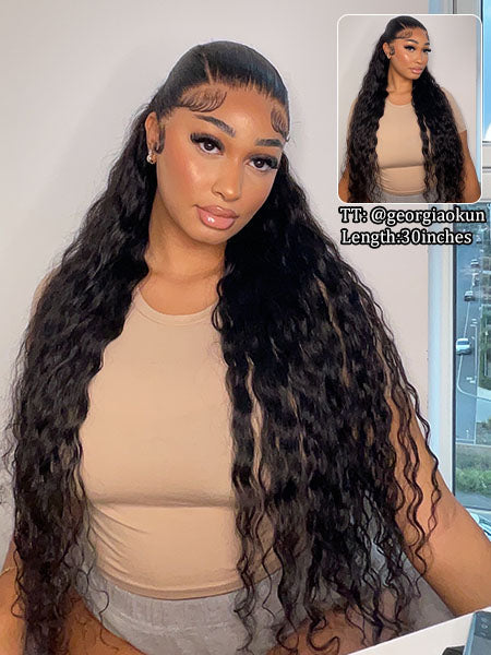 🔥Hot Sale 50% Off🎁Crazy Sale | Recommend 18"-32" Loose Deep Wave 13x6 Full Lace Frontal Wig No Code Needed