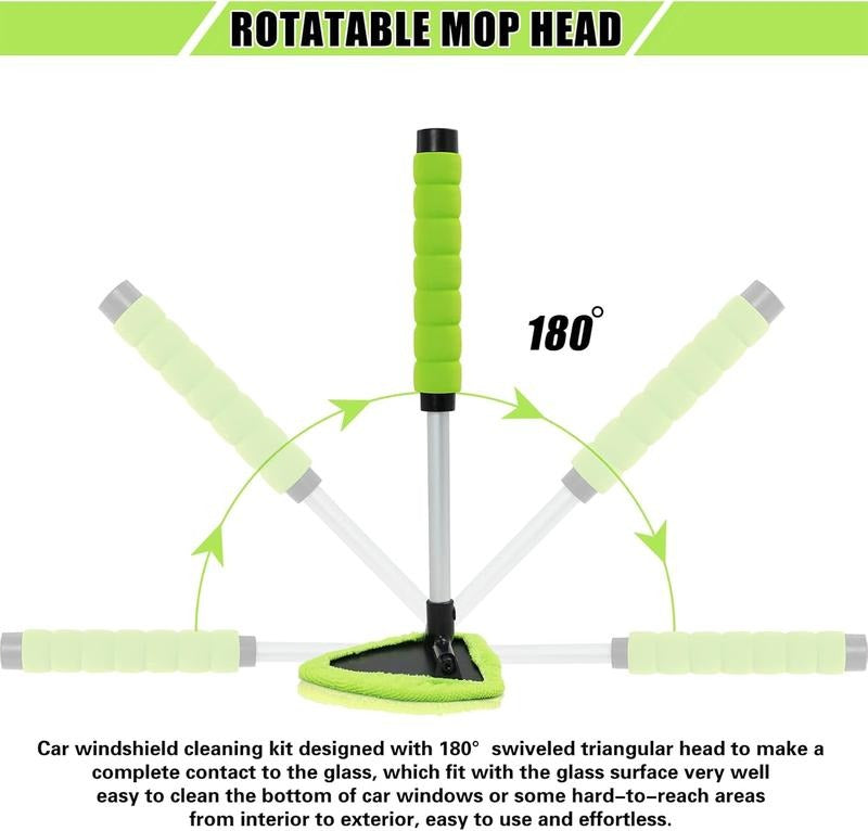 Car Windshield Cleaning Tool Set – Uitschuifbaar & 180° Draaibaar|🔥HOT SALE 57% OFF🔥