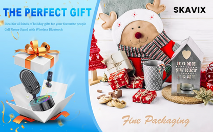 🔥Hot Sale 50% Off🎁SKAVIX™ 2025 Smart 4-in-1 Phone Stand — Induction Speaker, Power Bank & Ambient Light