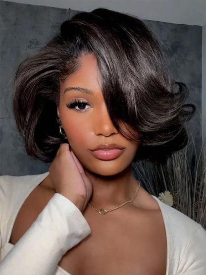 🔥80% OFF Today Only! Layer Cut Straight Short Bob Wig 13×4 HD Lace Pre-Everything Glueless Wig