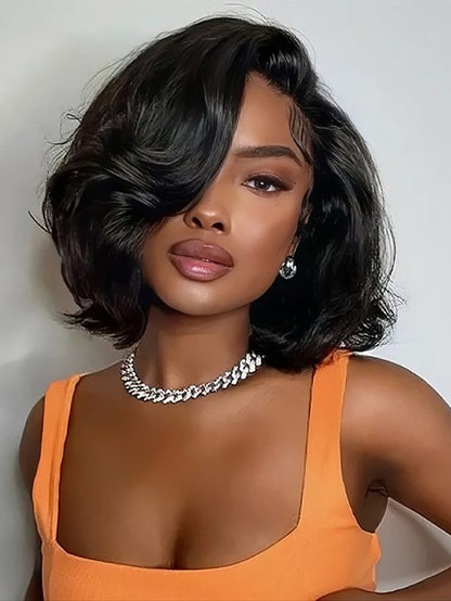 🔥80% OFF Today Only! Layer Cut Straight Short Bob Wig 13×4 HD Lace Pre-Everything Glueless Wig