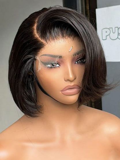 🔥80% OFF Today Only! Layer Cut Straight Short Bob Wig 13×4 HD Lace Pre-Everything Glueless Wig