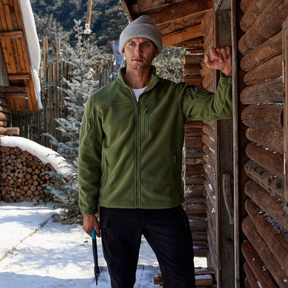 🔥LAST DAY 50% OFF🍂Men's Tactical Fleece Jackets Full Zip Coat with Multi Pockets