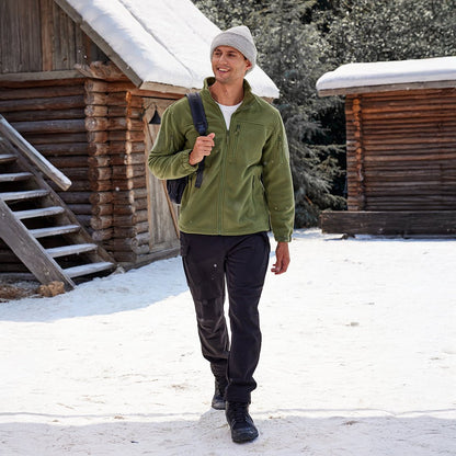 🔥LAST DAY 50% OFF🍂Men's Tactical Fleece Jackets Full Zip Coat with Multi Pockets